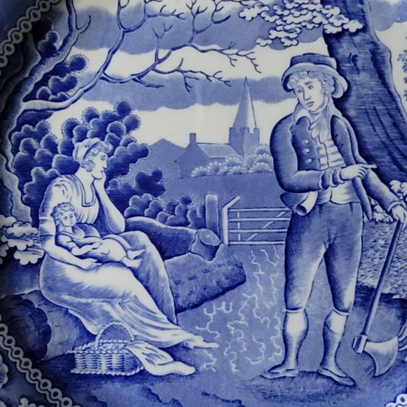 The Spode Blue Room Collection Woodsman Dinner Plate, Vintage Spode - Picture 2 of 5